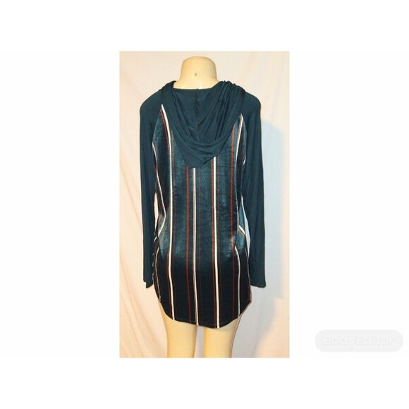 Hunter Green Hoodie Top L - Picture 8 of 9